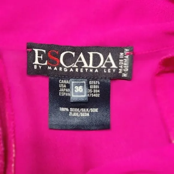 Escada Bodysuit Magenta Long Sleeve - Picture 3 of 5
